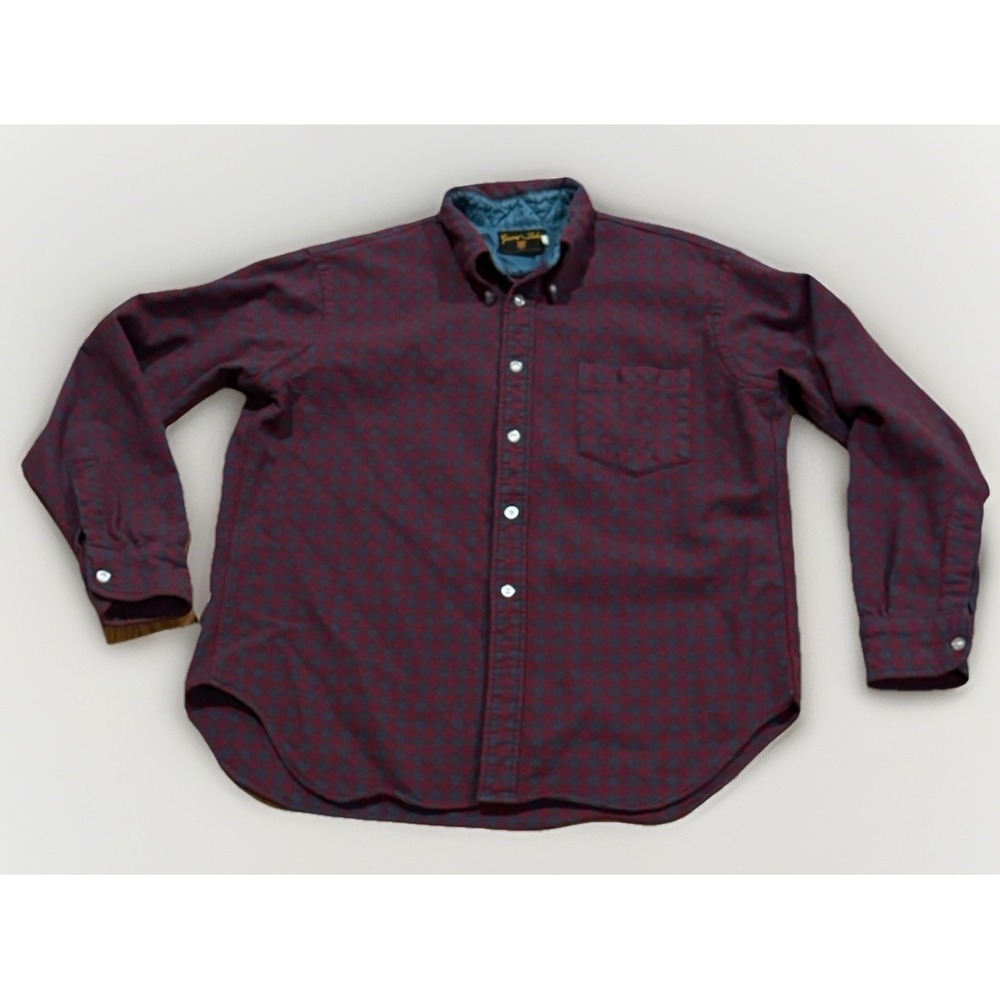Vintage 50s 60s Game and Lake Wool Flannel Shirt L Check Western Hunting Filson